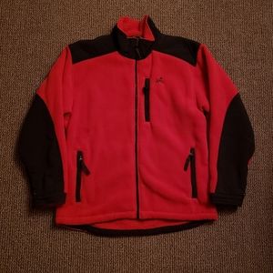 Eastern Mountain Sports EMS Polartec Fleece Full-Zip Jacket Red Black Large